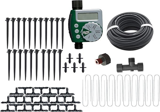 Orbit 91945 Tomato Garden Drip Irrigation Watering Kit w/Automatic Watering Timer