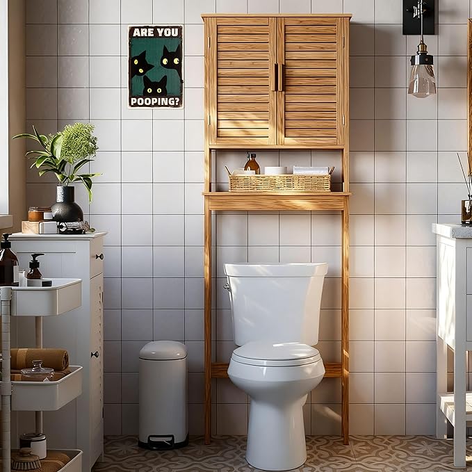 ARE YOU POOPING Sign Decorative Signs Funny Retro Black Cat Wall Metal Signs for Outdoor Yard Signs or Indoor Apartment Bathroom Decor Poster (Color04)