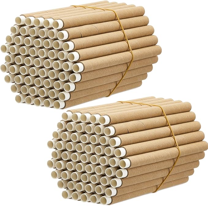 240 Pcs Mason Bee House Tubes Refill Cardboard Bee Tubes Paper Bee Hotel Outdoors Mason Bee Nesting Tube Cardboard Inserts Beekeeping Supplies Replacement Tubes for Garden Solitary Beehive House