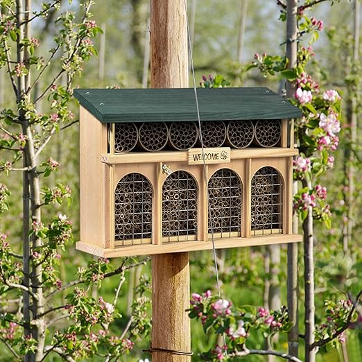 Benvo 100 Pieces Mason Bee Tubes 6 Inches Nesting Refill Cardboard Tubes Bee House Paper Inserts Replacement Liners for Mason Bee House Bee Hotels Bee Condo Beekeeper Accessory(5/16 Inch Diameter)