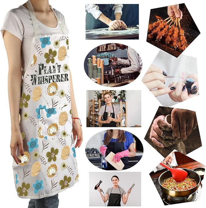 MBMSO Gardening Apron - Plant Whisperer Apron for Gardener Gifts