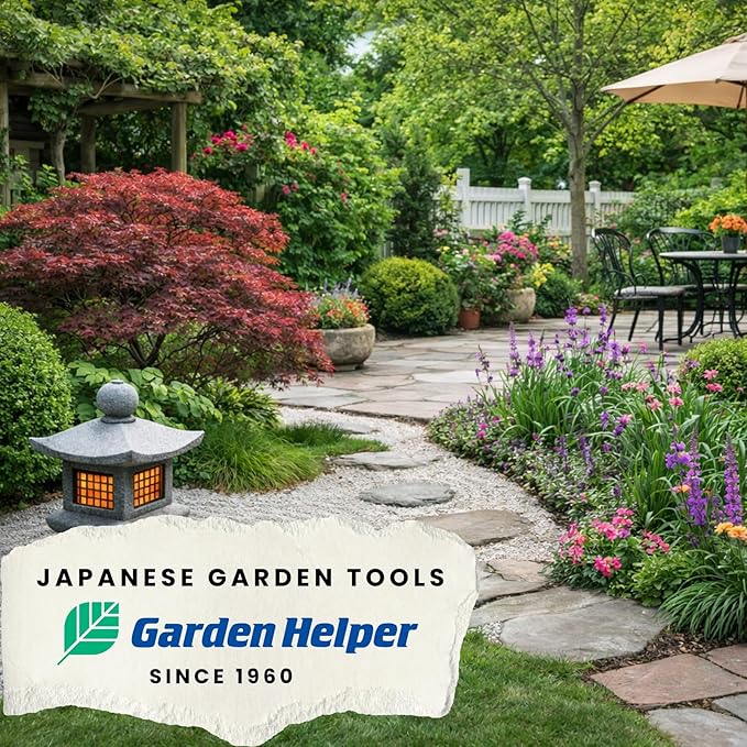 Japanese Garden Trowel Heavy Duty Japanese Steel with Wood Handle, Garden Transplanter Tool for Digging, Scooping, Transplanting, Made in Japan, Small Silver