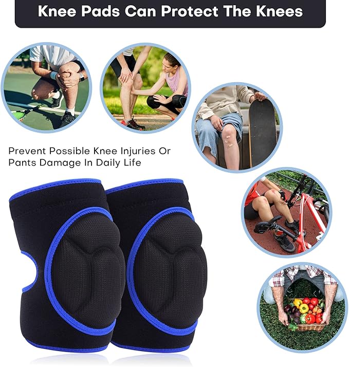 Women Men Knee Pad Suitable for House Working, Floor and Carpet Cleaning, Gardening Maintain, Construction Work, High Elastic Fabric Men Knee Pads Protect Knee Safety