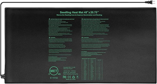 Seedling Heat Mat,20"x20.75" Heat mats for Seed Starting,Waterproof Plant Heating Mat Heating Pad for Seed Germination,Hydroponic Heating Pad Seed Starter