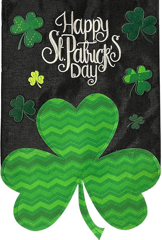 Briarwood Lane Shamrock Burlap Garden Flag
