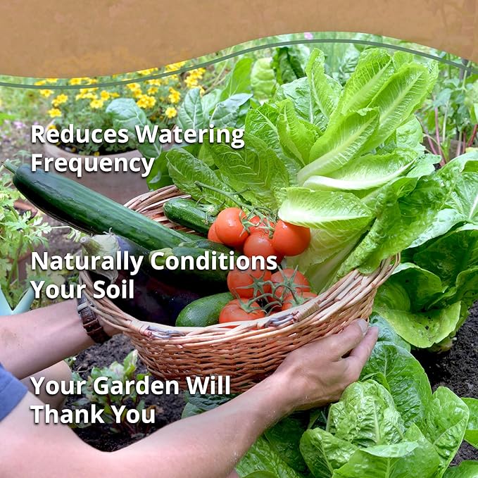 Organic Coco Chips for Plants (40lbs) - Coco Coir Chips - Coconut Husk Chips for Potting Soil, Garden Soil, & Seed Starter Soil - Coconut Mulch for Garden - Compressed Coconut Chips for Plants