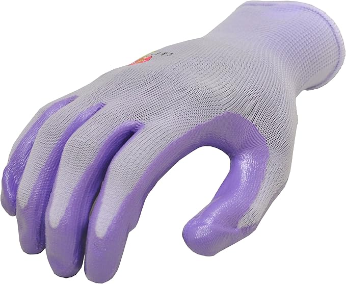 12 PAIRS Women Gardening Gloves with Micro Foam Coating - Garden Gloves Texture Grip - Women’s Work Glove - Working Gloves For Weeding, Digging, Raking and Pruning, Large