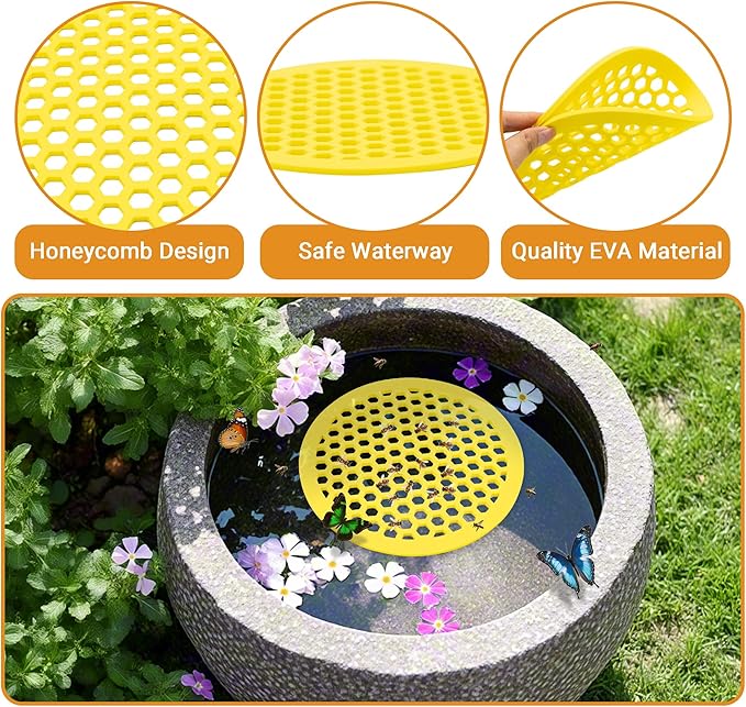 4 Packs Bee Watering Station for Garden - 7.87 inch Pollinator Watering Station - Butterfly Feeder