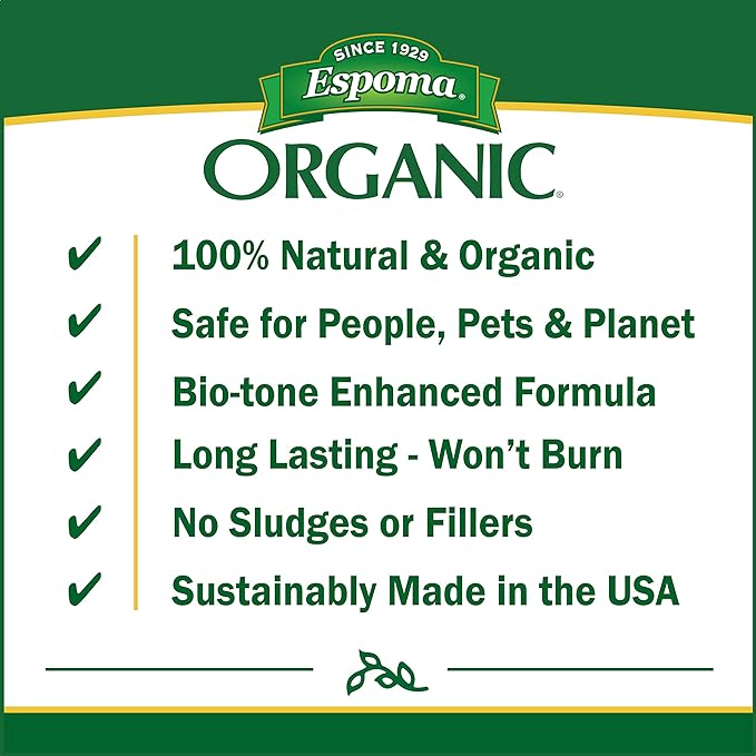 Espoma Organic Plant-Tone 5-3-3 Natural & Organic All Purpose Plant Food; 36 lb. Bag; The Original Organic Fertilizer for All Flowers, Vegetables, Trees, and Shrubs