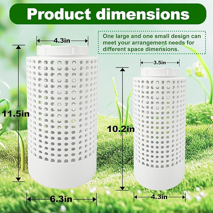 2 PCS Inground Worm Composter, Inground Worm Farm Compost Bin Kit for Raised Garden Beds at Home, Farm Compost Bin for Garden, Reducing Food Waste Composting Systems Sustainable Worm Composter.