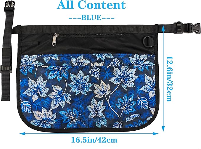 Garden Apron for Women with 5 Pocket,Half Florist Apron Harvesting Apron