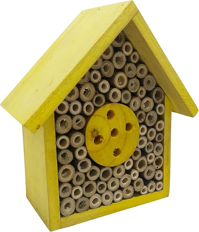 Eco-Friendly Bee House Hotel - Insect Nest Box for Gardens and Yards