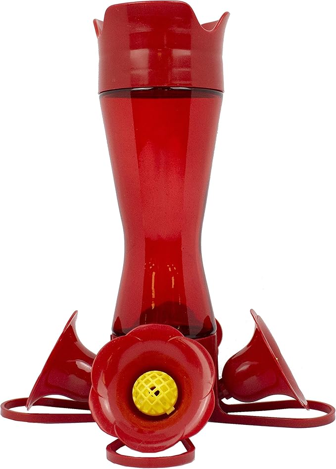 Perky-Pet Red Hummingbird Feeder - Pinch Waist Design for Easy Feeding - Humming bird Feeder for Outdoors - 403CP - 8 oz Capacity