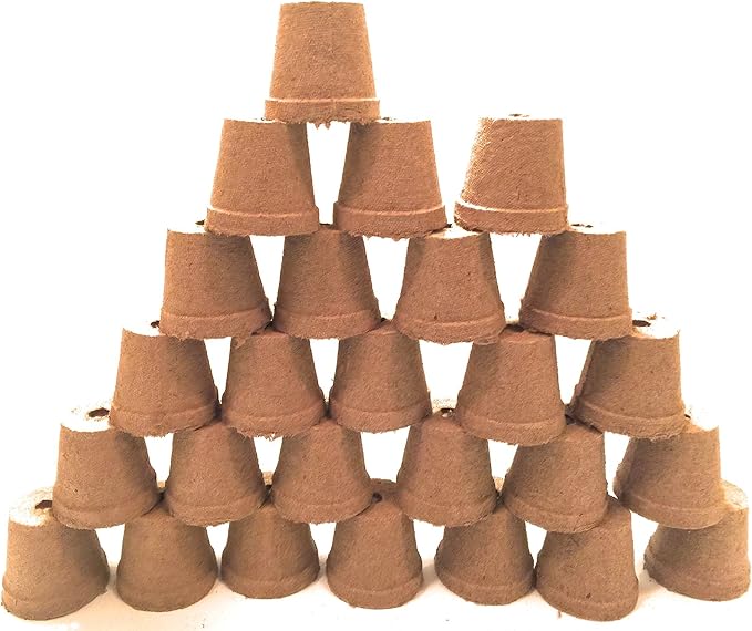Jiffy-Pots Organic Seed Starting 2" Biodegradable Peat Pots, 26 Pack