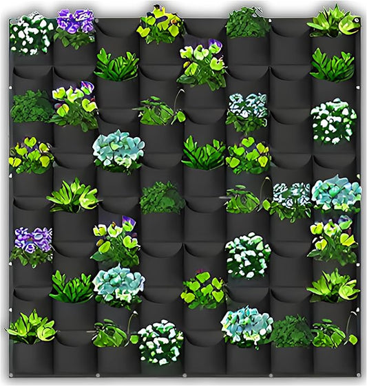 SunVara Vertical Wall Planter 64 Pockets Living Wall Garden