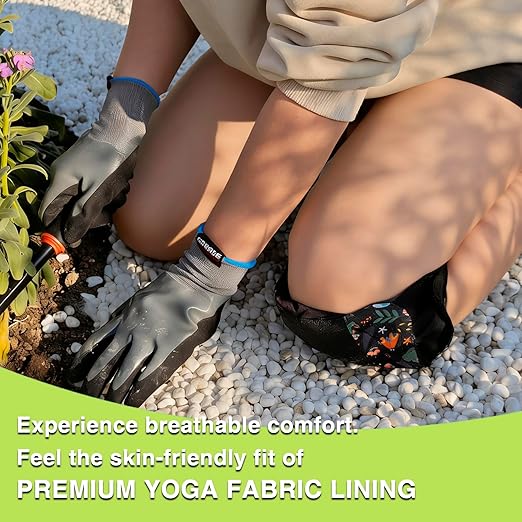 5 Pack Garden Knee Pads for Women, Lightweight Waterproof KneePads for Gardening, Anti Slip Leather Foam Padding Kneeling Pads for Flooring and Carpet Cleaning, House work, Gardening Maintain, Knee Protector, Butterfly