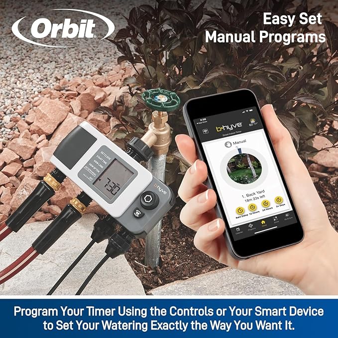Orbit 24634 B-hyve XD 4-Port Smart Hose Watering Timer,(Pack of 3)