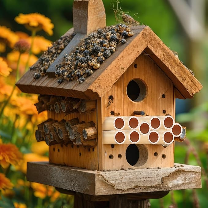 Tinideya 250 Pcs Phragmite Reed Mason Bee Tubes Set Bee Hotel Nest Box Pollinator Bee Box for Mason Bee Houses Natural Phragmite Bee Nest Bees Supplies Refill Your Mason Bee House Bee Hive