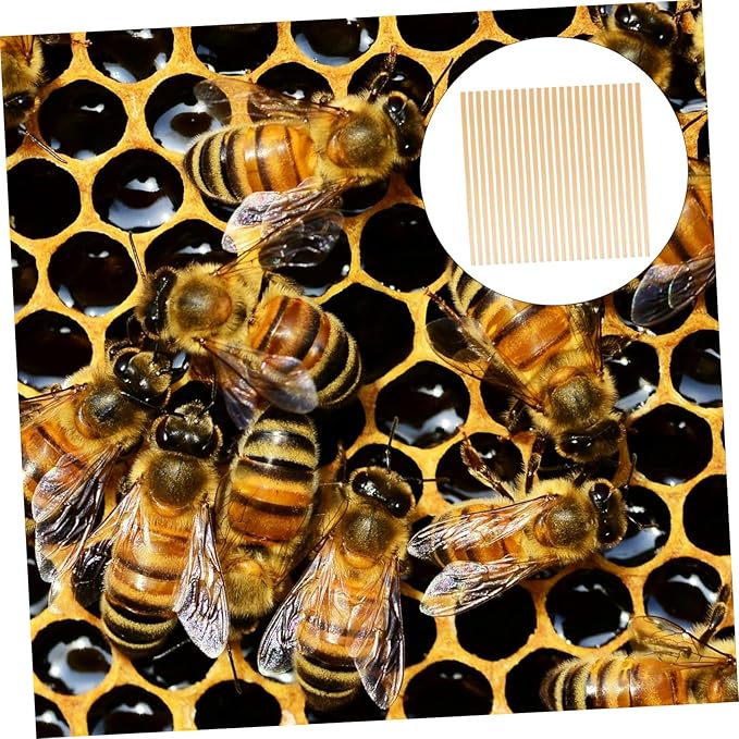 VANZACK 100pcs Straw Bee Nesting Tubes Natural Replacement for Beekeeping Supplies Easy to Install Garden