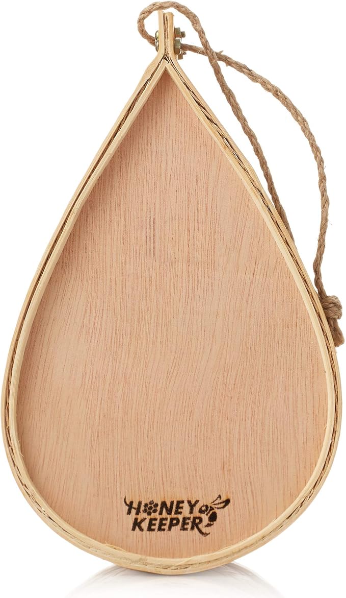 Honey Keeper Mason Bee House, Natural Bamboo Teardrop Bee Hive