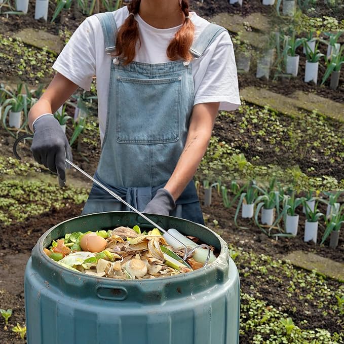SQUEEZE master Compost Aerator-Compost Turner and Mixing Tool-Garden Aeration Tool