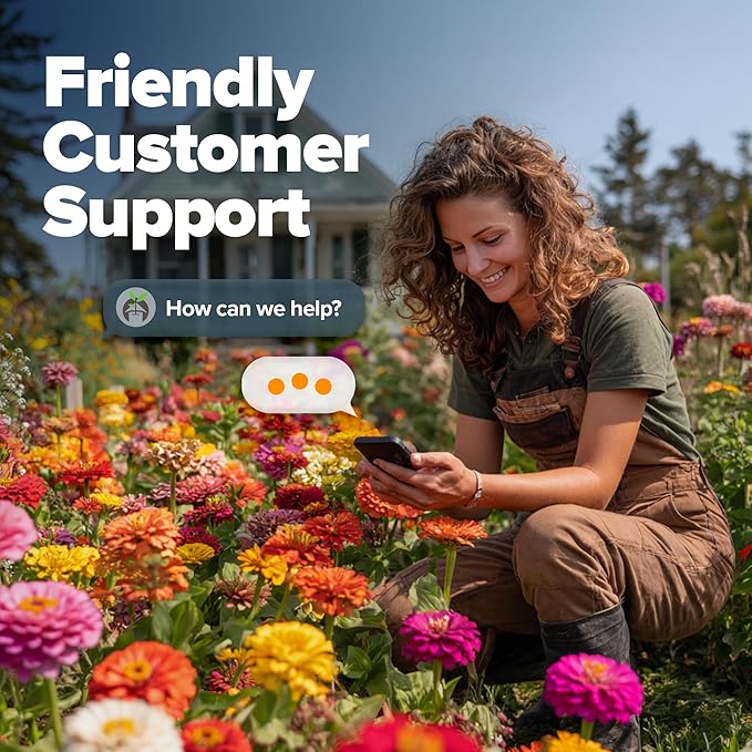 HOME GROWN Zinnia Dahlia Seeds Pack for 2026 Non GMO 524 Flower Seeds | Vibrant Zinnia Elegans for Pollinator Gardens, Borders & Containers | Easy-to-Grow Outdoor Blooms