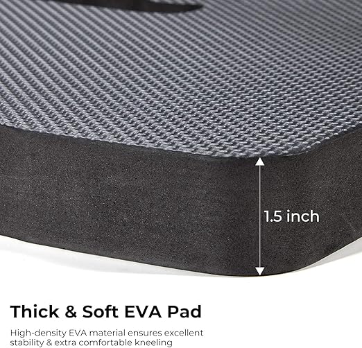 Ohuhu Premium Thick Kneeling Pad, 2-Pack Large Comfortable Gardening Knee Mat with 2 Different Surfaces, Extra Thick Knee Cushion Kneeler for Gardening Work Baby Praying, Gifts for Women Men Seniors