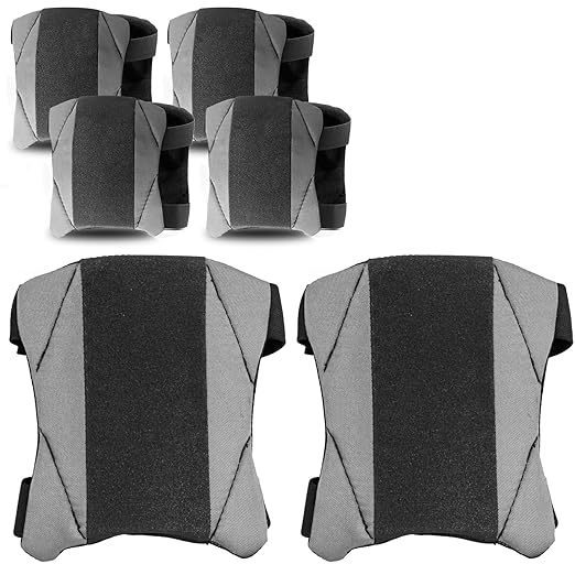 5 Pack Garden Knee Pads for Men Women, Lightweight Waterproof KneePads for Gardening, Anti Slip Leather Foam Padding Kneeling Pads for Flooring and Carpet Cleaning, House work, Gardening Maintain, Knee Protector,Gray