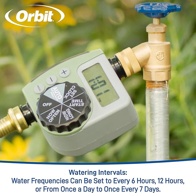 Orbit 69535 Shrub and Flower Bed Drip Kit with Programmable Hose Watering Timer