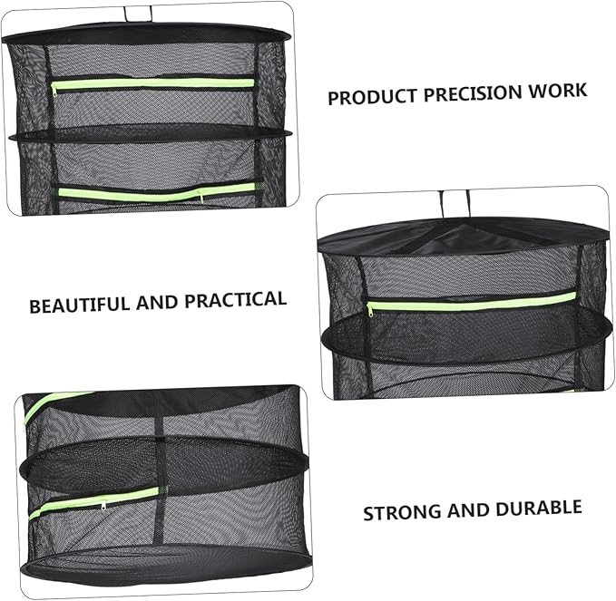 Herb Garden Drying Rack Drying Net Double-Layer Design Quick Drainage Easy Storage Compact