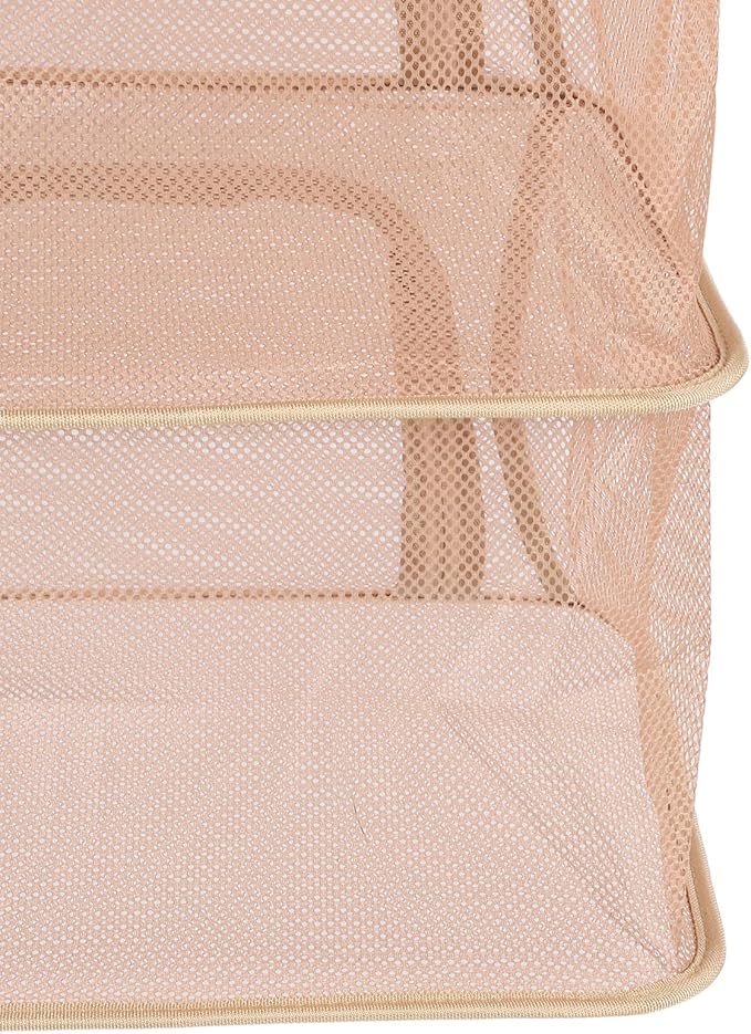 Drying Rack, 4 Layer Foldable Drying Rack Mesh Drying Net, Versatile Weed Drying Rack Vegetable Drying Rack for Drying Seeds, Herb, Bud, Grass, Dry Net for Garden (Beige)