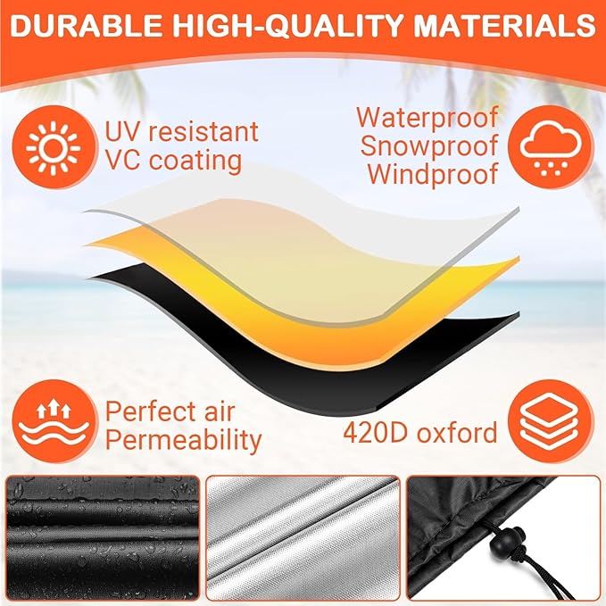 Barrel Cover, 208L Rain Barrel Covers for Outdoor Water Tank, 420D Oxford Cloth Garden and Water Storage Barrel Cover(1Pc)