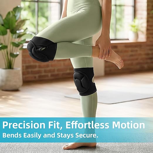 Knee Pads for Cleaning Floors & Gardening, One Size L Fits Most with Adjustable Straps, Soft EVA Foam Cleaning Knee Pads for Women & Men, Non-Slip Kneepads for Housework, Gardening, Yard & Flooring (1 Pair)