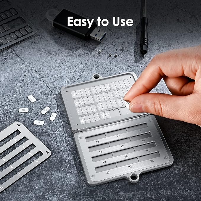 ELLIPAL Crypto Seed Phrase Backup, 316 Stainless Steel Metal Seed Phrase Storage with Lock Hole, 24 Words Backup, Compatible with BIP39 Hardware Wallets, Ledger, Trezor