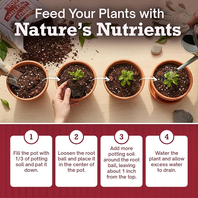 Brut Farms Organic Starter Pack Trio – All-Natural Potting Soil, Nutrient-Rich Worm Castings & Additive-Free Cow Manure Compost – Safe for Indoor and Outdoor Plants - Gardening for Beginner