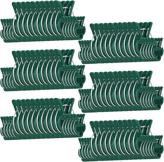 120 Pcs Plant Support Clips,Flower and Vine,Garden Tomato Plant Support Clips for Supporting Stems,Vines Grow Upright Climbing,Tool for Straightening,Tomato Cage,Trellis. 2 Sizes in one Pack
