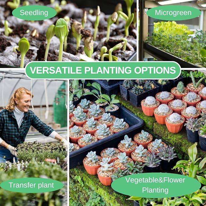 Soil Blocking Trays 15x12inch Mesh Tray 10 Pack Seed Starter Tray Mesh Bottom Trays for Soil Blocks, Seedling, Microgreen, Wheatgrass