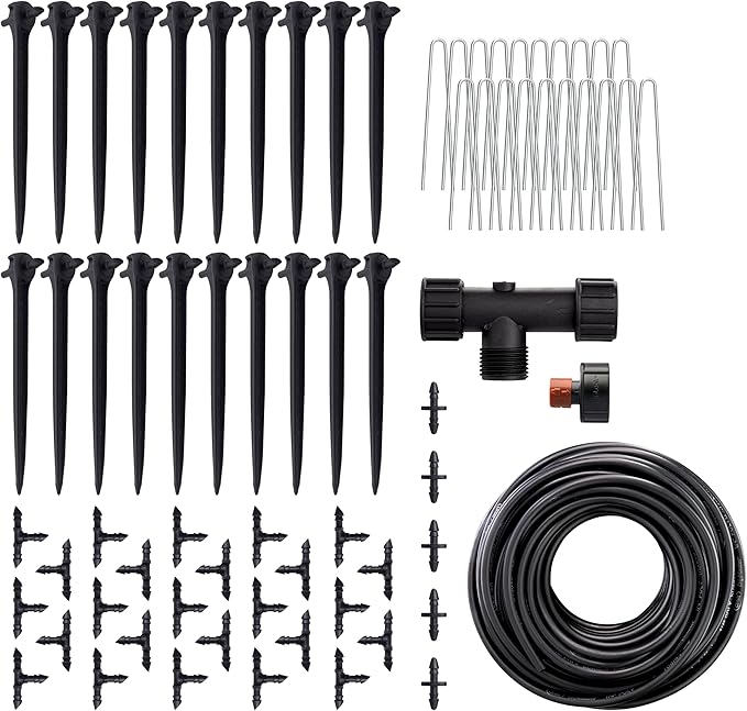 Orbit 91944 Tomato Garden Drip Irrigation System - Complete 10-Plant Watering Kit with Push-Connect Fittings, Water-Saving Design for Vegetables & Garden Boxes
