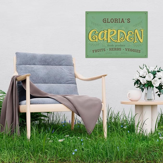 Custom Garden Signs, Holiday Season, Personalized Sign for Garden Decor Sign, 18x24 Inches, Rust Free .063 Aluminum, Fade Resistant, Made in USA by Sigo Signs