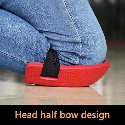 MBHKRRSGardening Knee Pads for Women and Men Lightweight Waterproof Foam Knee Pads for Gardening and Housework with Adjustable Hook'n'Loop Straps (red)