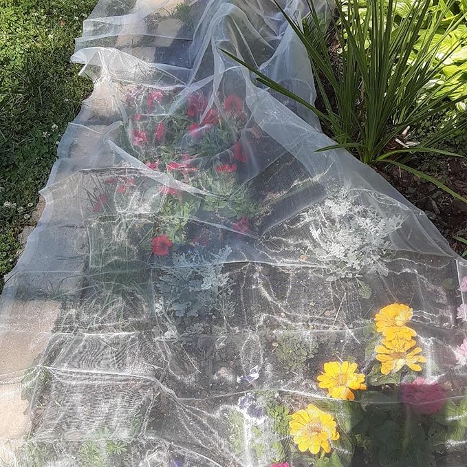 GonLei Garden Netting 10 X 25 FT Ultra Fine Netting for Garden Protection,Garden Netting for Raised Beds,Mosquito Net for Blueberry Shrubs Vegetables Fruits Flowers Crops Pest Barrier