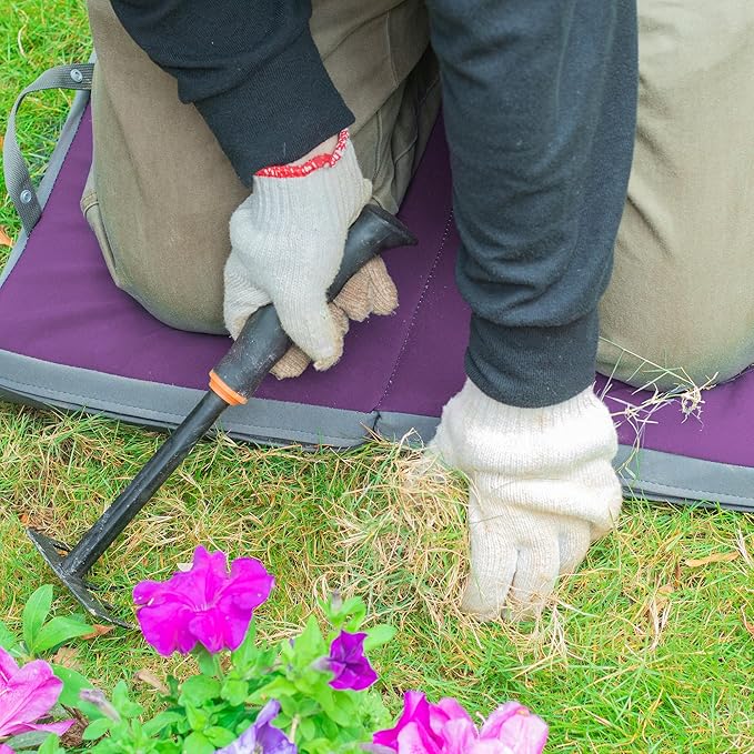 KI Store Garden Kneeling Pad Memory Form Knee Cushions for Gardening Extra Thick Knee Pad Water Resistant Prayer Pillow for Work Yoga Physical Therapy Purple