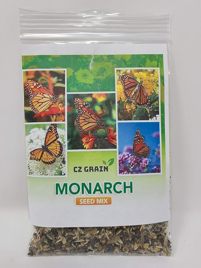 Monarch Butterfly Garden Seed Kit - Annual and Perrenial Wildflowers and Milweed Seeds