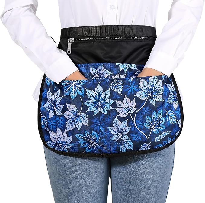 Garden Apron for Women with 5 Pocket,Half Florist Apron Harvesting Apron