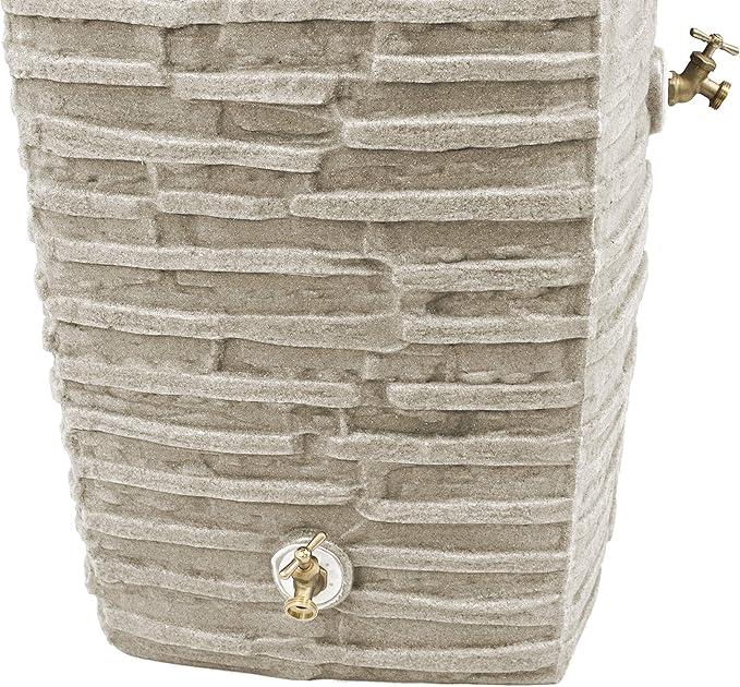 Good Ideas Impressions Riverwalk 50 Gallon Rain Saver - Sandstone