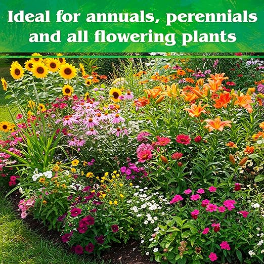 Down To Earth All Natural Fertilizers Organic Flower Garden - Plant Food for Blooming Annuals, Perennials and Flowering Shrubs 2-6-5, 15 lb