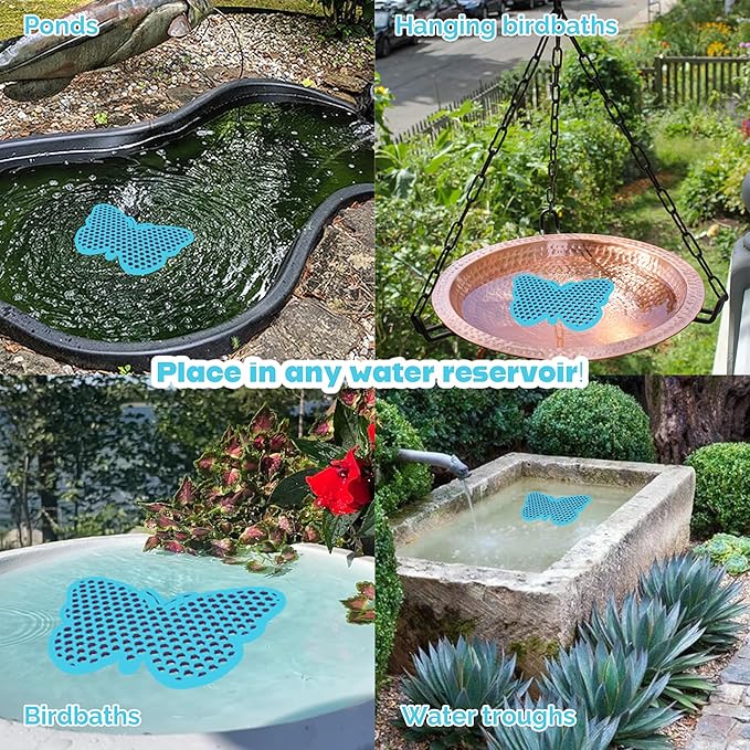 Bee Watering Station, Butterfly Watering Station, Garden Decor - Butterfly - Blue -1 Pc