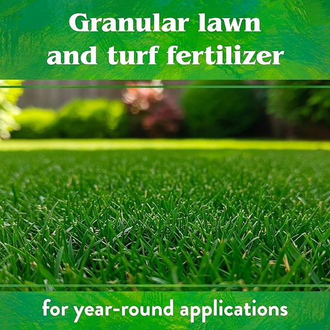 Down To Earth All Natural Fertilizers Organic Bio-Turf Lawn Food for Grass, Landscape and Ornamentals - Works with Lawn Spreaders 8-3-5, 4 lb