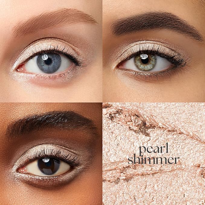 Julep Eyeshadow 101 Cream-to-Powder Waterproof Shadow Stick – Pearl Shimmer – Long-Lasting, Crease-Proof, Light Golden-Beige Shimmer Cream Eyeshadow with Built-in Smudger