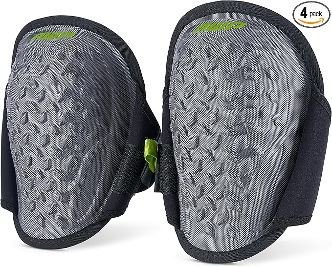 AWP Gel Pro Flooring Knee Pads | Gel/foam padding provides all-day comfort (4 Pairs)